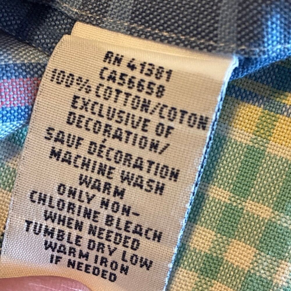 Polo Ralph Lauren Blue Cotton Plaid Long Sleeve Oxford Dress Shirt XL NWOT - Picture 10 of 11